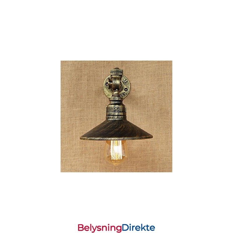 Rustikk Hyttemaling For Omgivelseslys Vegglampe Med Vegglampe