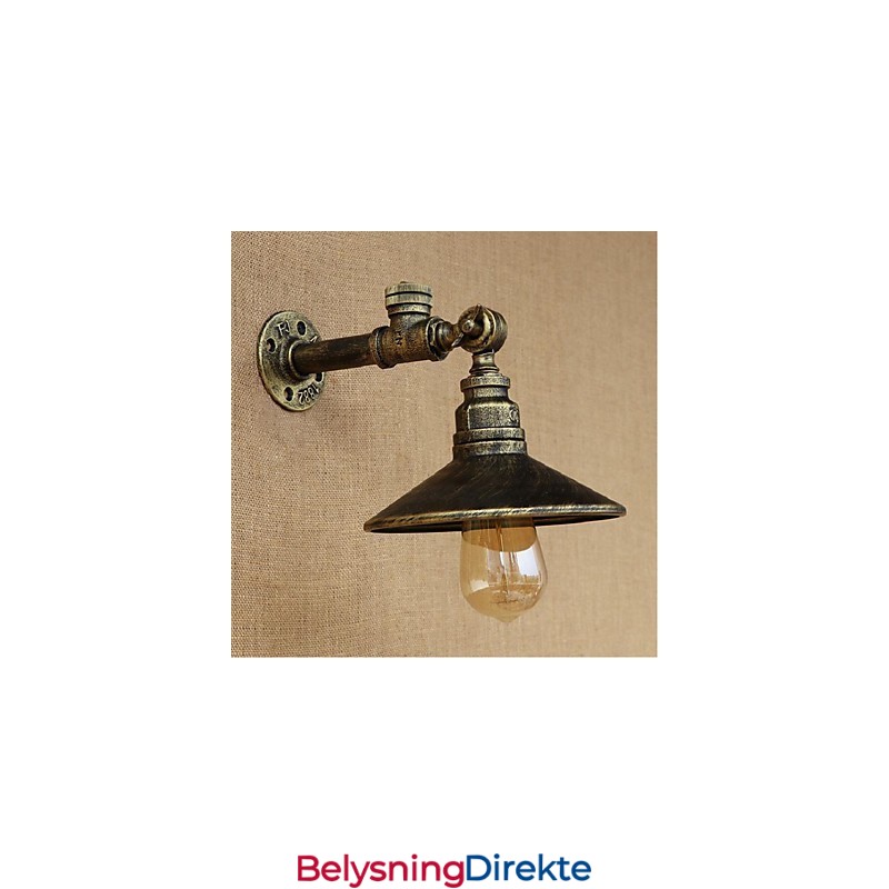 Rustikk Hyttemaling For Omgivelseslys Vegglampe Med Vegglampe