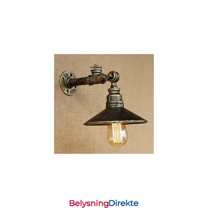 Rustikk Hyttemaling For Omgivelseslys Vegglampe Med Vegglampe