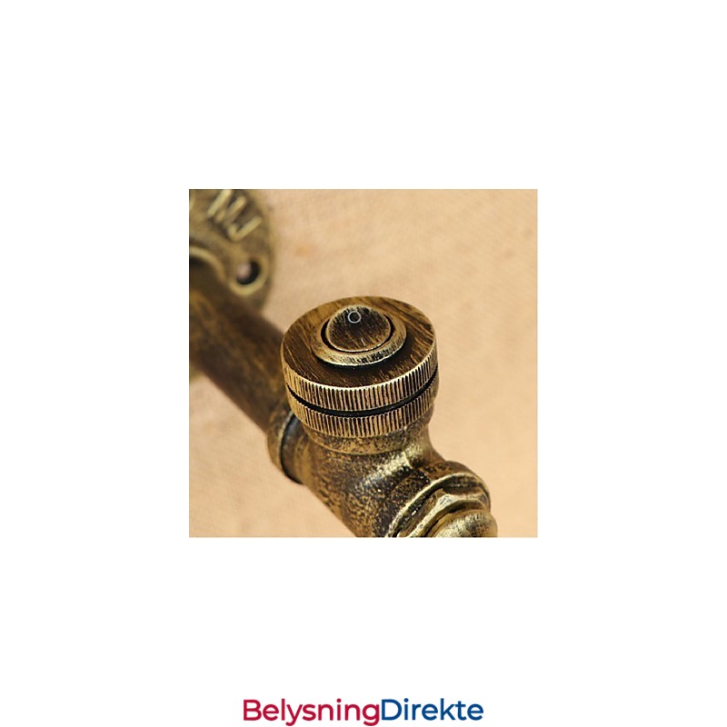 Rustikk Hyttemaling For Omgivelseslys Vegglampe Med Vegglampe