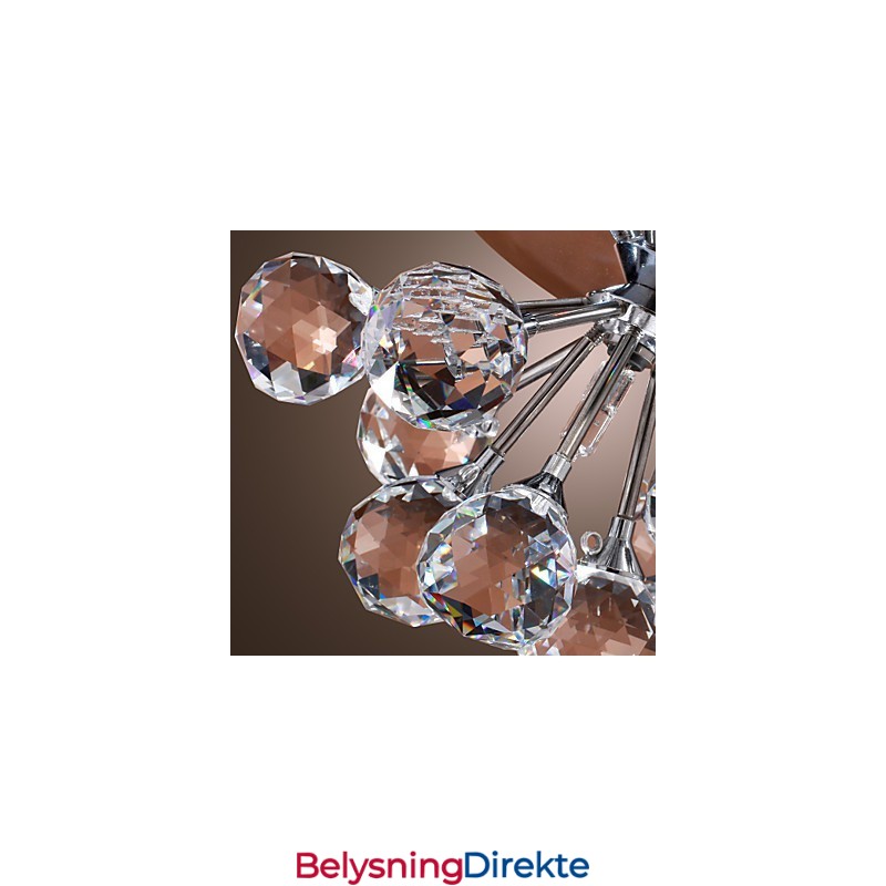 Moderne Samtids Krystall Mini Stil Krom Metall Innfelt Montering