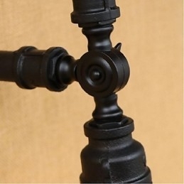 Rustikk Hyttemaling For Omgivelseslys Vegglampe I Svart