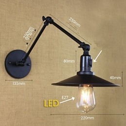 Rustikk Hyttemalingsfunksjon For Mini-Stil Svingarm Downlight-Vegglampetter