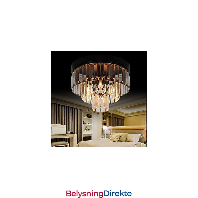 Moderne Samtidskunst Krystall Metall Innfelt