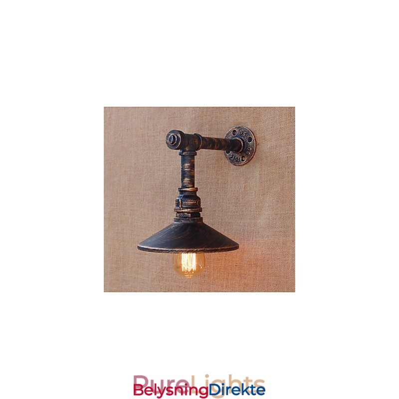 Rustikk Hytte Landlig Antikk Messingfunksjon For Omgivelseslys Vegglampe Vegglampe