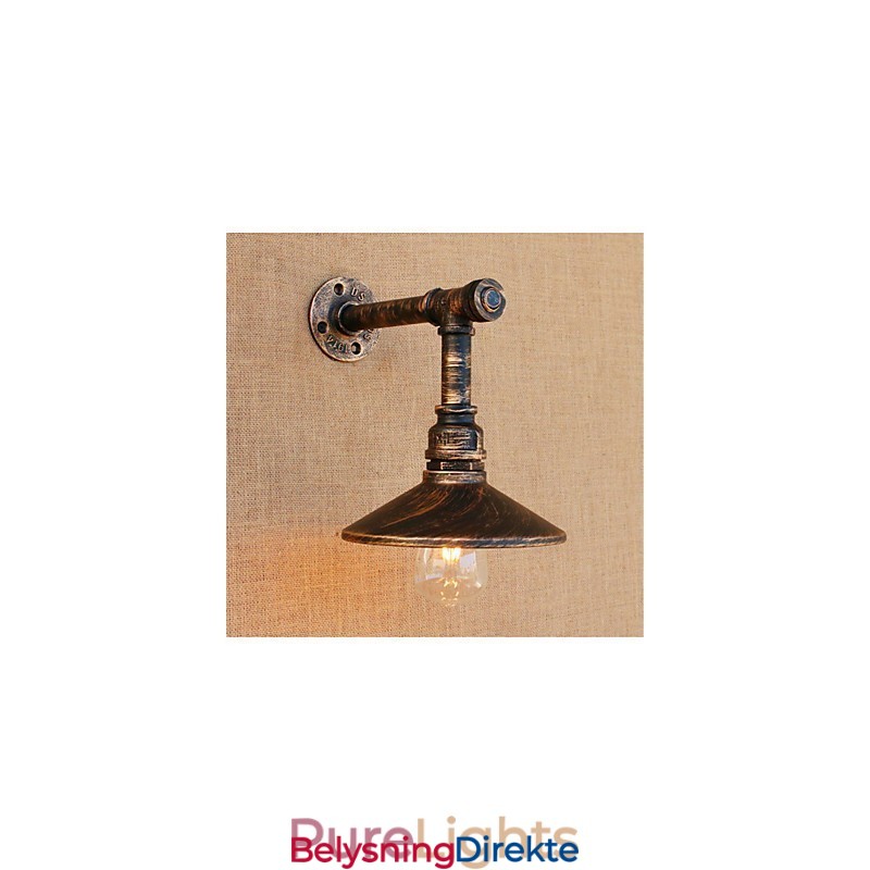 Rustikk Hytte Landlig Antikk Messingfunksjon For Omgivelseslys Vegglampe Vegglampe