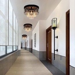 Moderne Samtidskunst Krystall Metall Innfelt