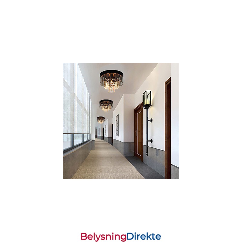 Moderne Samtidskunst Krystall Metall Innfelt