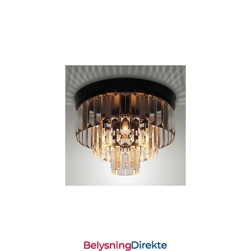 Moderne Samtidskunst Krystall Metall Innfelt