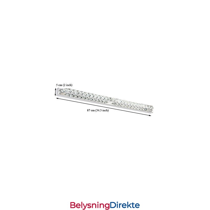 Lang Speillampe Av Høy Kvalitet Baderomslamper Metall- Og Krystallvegglampe