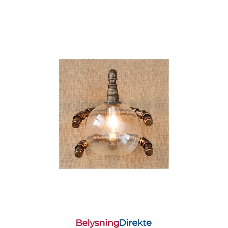 Rustikk Hytte Landlig Antikk Messingfunksjon For Omgivelseslys Vegglampe Vegglampe