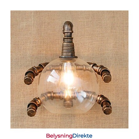 Rustikk Hytte Landlig Antikk Messingfunksjon For Omgivelseslys Vegglampe Vegglampe