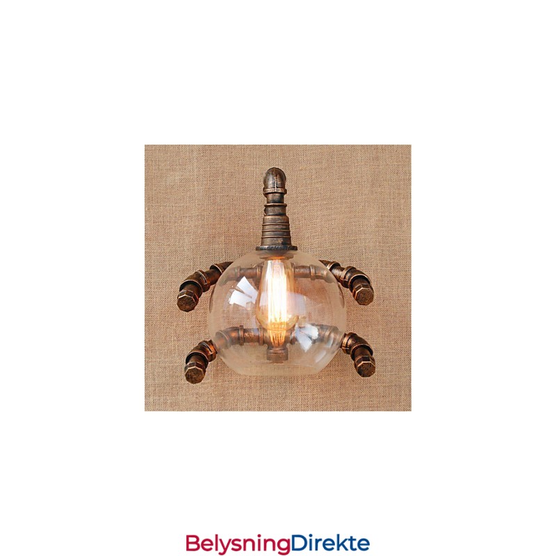 Rustikk Hytte Landlig Antikk Messingfunksjon For Omgivelseslys Vegglampe Vegglampe