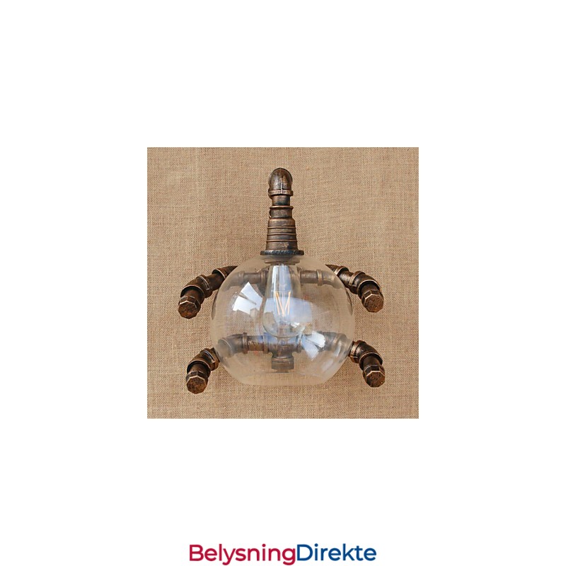 Rustikk Hytte Landlig Antikk Messingfunksjon For Omgivelseslys Vegglampe Vegglampe