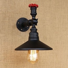 Retro Restaurant Edison Industrielle Slanger Enkelt Hode Dekor Vegglampe