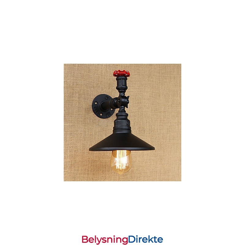 Retro Restaurant Edison Industrielle Slanger Enkelt Hode Dekor Vegglampe