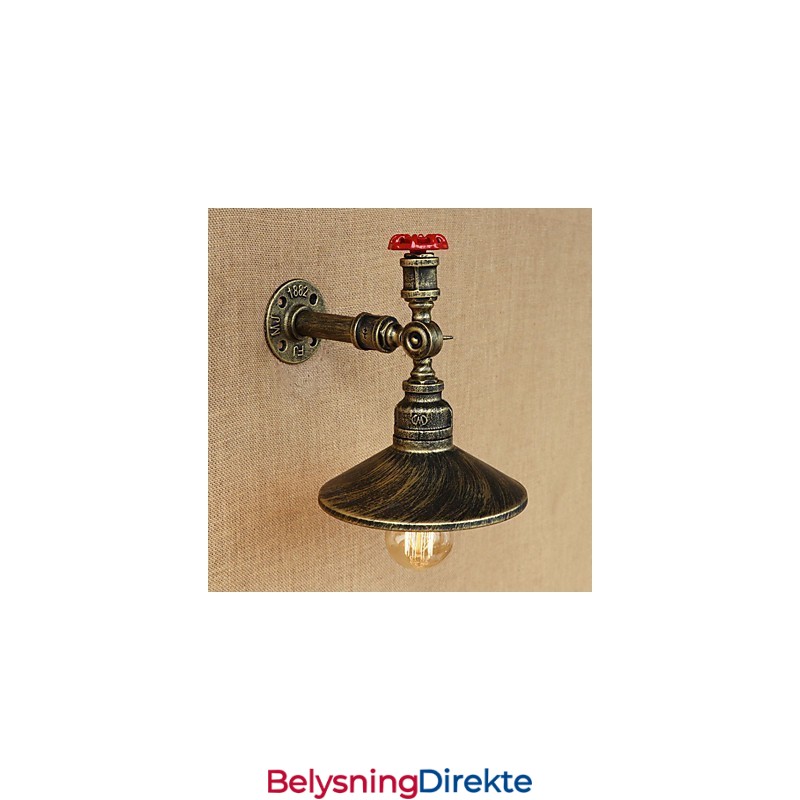 Retro Restaurant Edison Industrielle Slanger Enkelt Hode Dekor Vegglampe