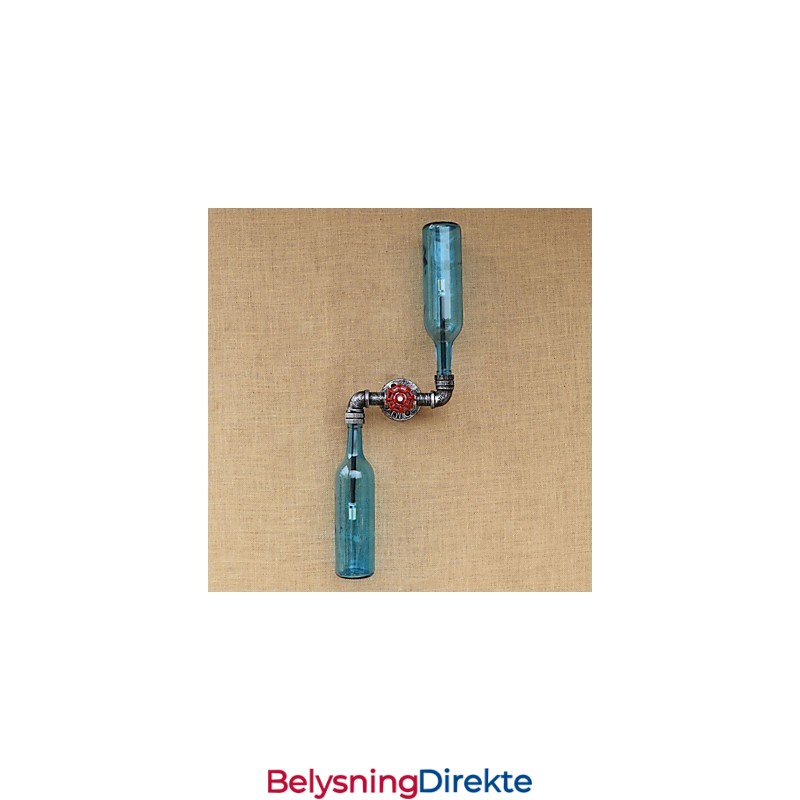 Smijernsloft The Bottle Pipe Bottle Vegglampehylle