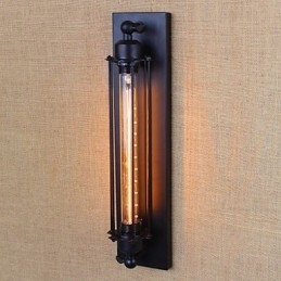 Europeisk Retro Klesbutikk Restaurantscene Dekorativ Kunst Vegglampe