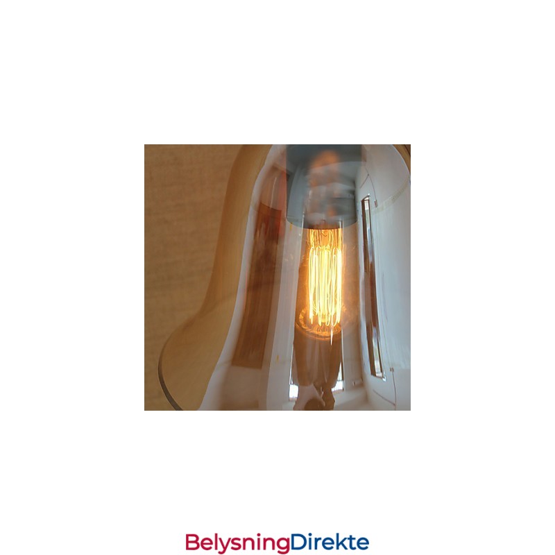 Amerikansk Landlig Minimalistisk Stue I Gangdekorert Glassvegglampe