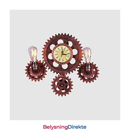 Vintage Industrielle Vegglamper I Treform, Kreative, Dreibare Lys, Restaurant, Kafé, Bar, Dekorasjonsbelysning