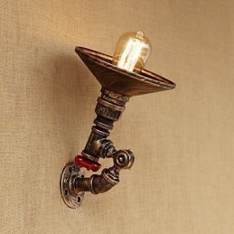 Landlig Retro-Malerifunksjon For Mini-Stil Roterende Lys Med Svingarm Og Vegglampe
