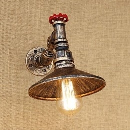 Landlig Retro-Malerifunksjon For Mini-Stil Roterende Lys Med Svingarm Og Vegglampe