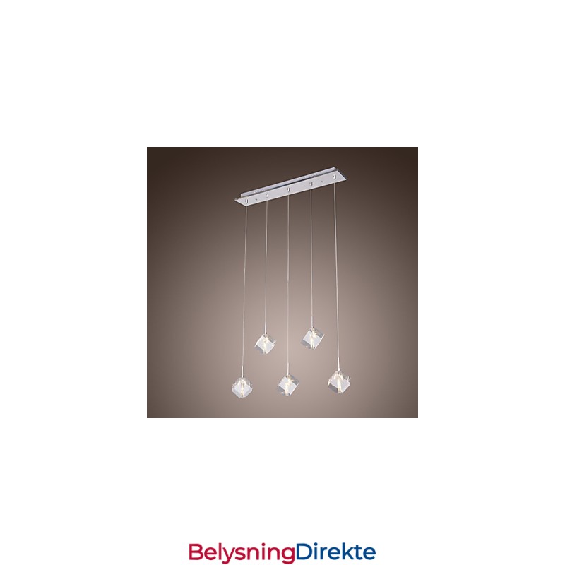 Moderne Og Moderne Pendellampe I Krystallkrom