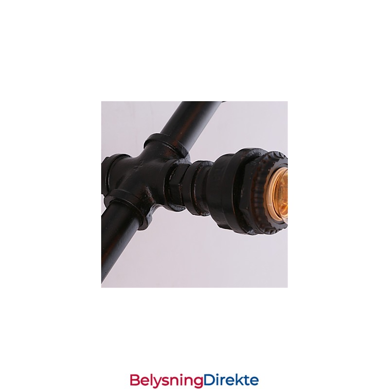 Vintage Vannrør Kjærlig Hjerte Kreative Vegglamper Industriell Stue Restaurant Barer Kafé Dekorasjon Vegglamper