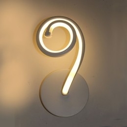 Enkel Moderne Lampe Nattbordslampe Vegglampe Aluminiumslampe Korridor Balkongbelysning