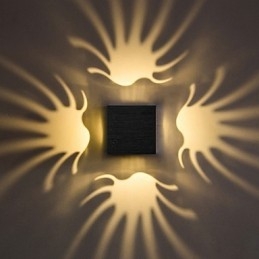 Moderne Lys Aluminiums Innfelt Vegglampe Dekorerer Vegglamper