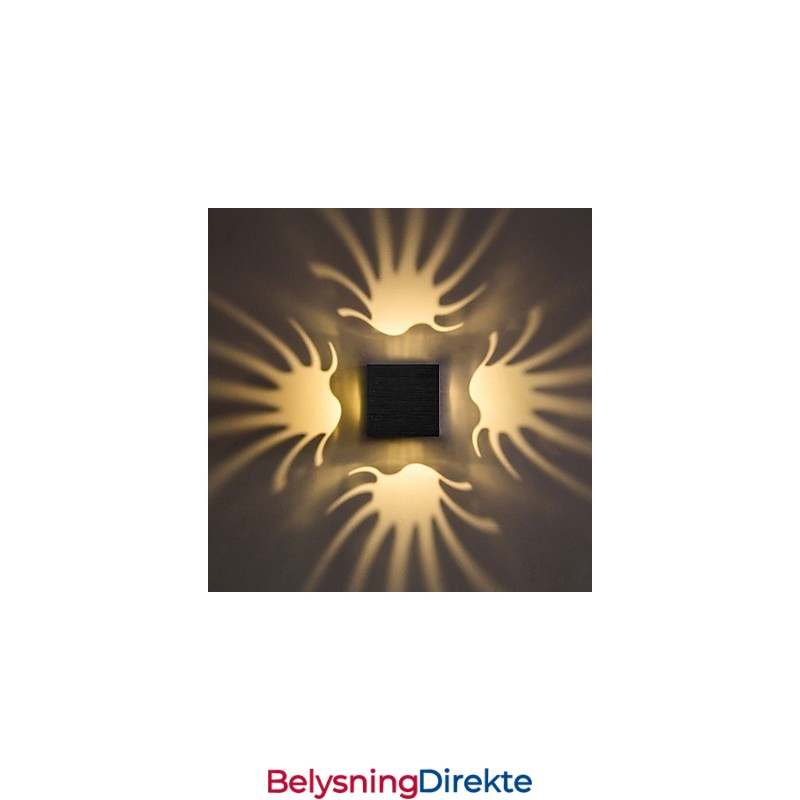 Moderne Lys Aluminiums Innfelt Vegglampe Dekorerer Vegglamper