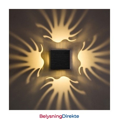 Moderne Lys Aluminiums Innfelt Vegglampe Dekorerer Vegglamper