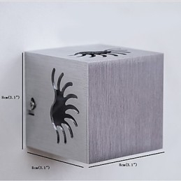 Moderne Lys Aluminiums Innfelt Vegglampe Dekorerer Vegglamper