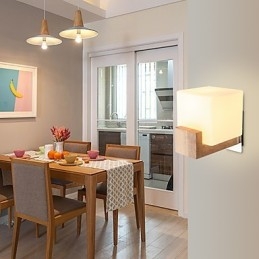 Moderne Samtidsmaleri Funksjon For Øyebeskyttelse Omgivelseslys Vegglampe Vegglampe