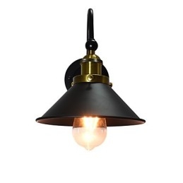 Vegglampe Vegglampe Veggjernsvegglampe Dum Black Lightsaber-Lampe På Veggen