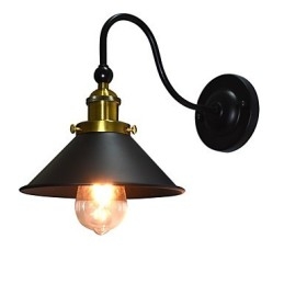 Vegglampe Vegglampe Veggjernsvegglampe Dum Black Lightsaber-Lampe På Veggen