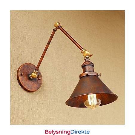 Vegglampe I Messing, Vintage, Industriell Vegglampe, Hjemmebelysning, Innendørsdekor, Vegglampe