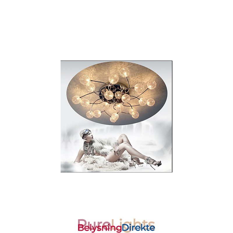 Enkle Sirkulære Taklamper Jernlampebelysning