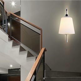 Moderne Samtidsmaleri Funksjon For Øyebeskyttelse Omgivelseslys Vegglampe Vegglampe