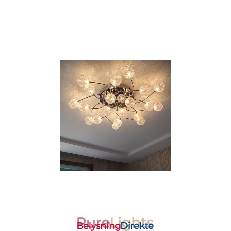 Enkle Sirkulære Taklamper Jernlampebelysning