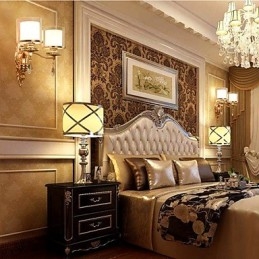 Moderne Samtids Galvanisert Funksjon For Øyebeskyttelse Omgivelseslys Vegglampe Vegglampe