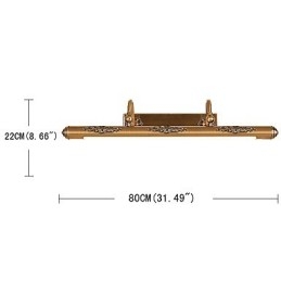 Speillampe 80 Cm 1 Tradisjonell Vintage Antikk Messing Funksjon For