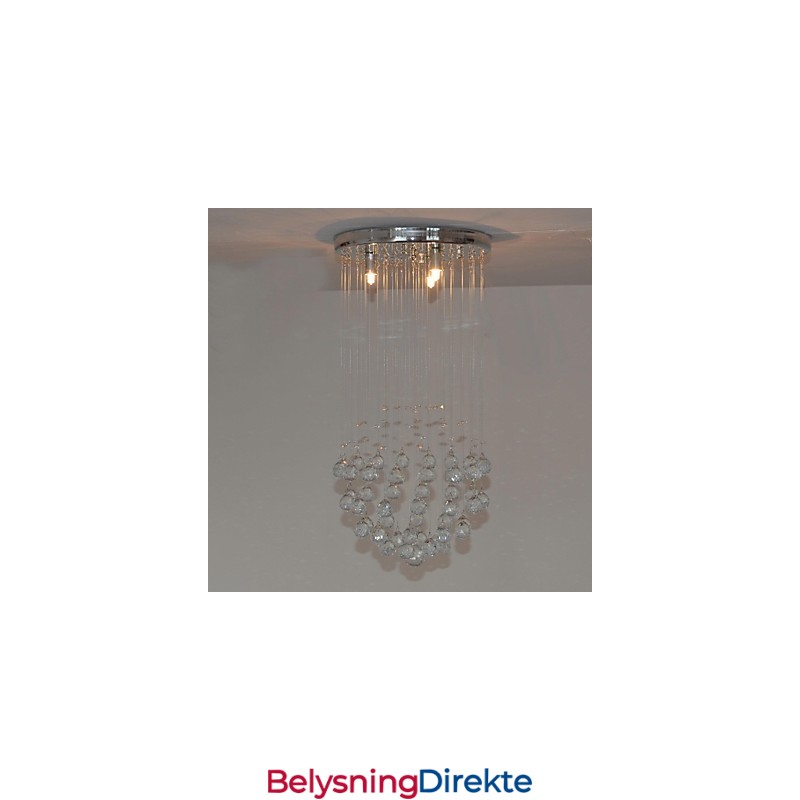 Tradisjonell Klassisk Krystallkrom Metall Innfelt Montering