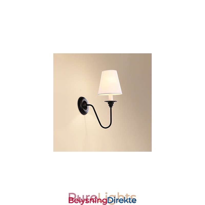 Rustikk Hytte Sort Oksidfinish Funksjon For Øyebeskyttelse Omgivelseslys Vegglampe Vegglampe