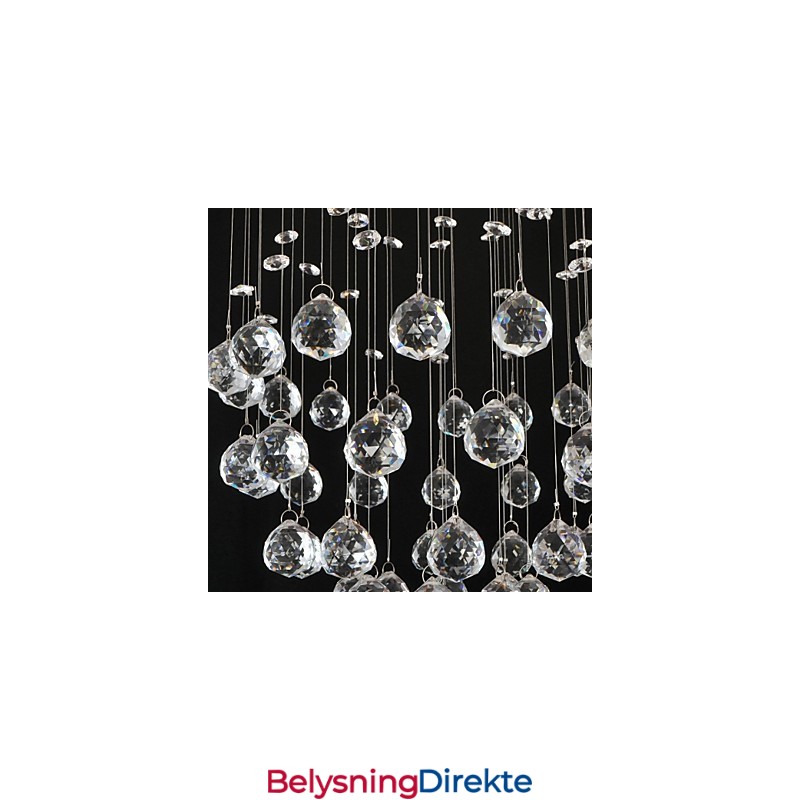 Tradisjonell Klassisk Krystallkrom Metall Innfelt Montering