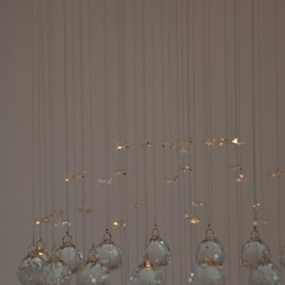 Tradisjonell Klassisk Krystallkrom Metall Innfelt Montering