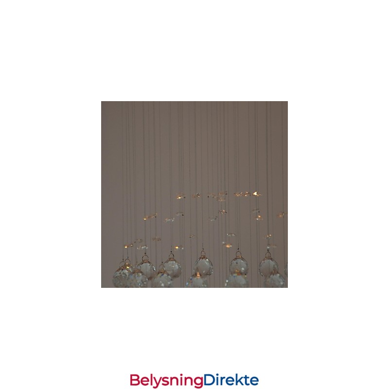 Tradisjonell Klassisk Krystallkrom Metall Innfelt Montering