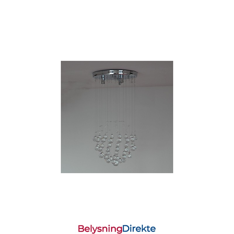 Tradisjonell Klassisk Krystallkrom Metall Innfelt Montering