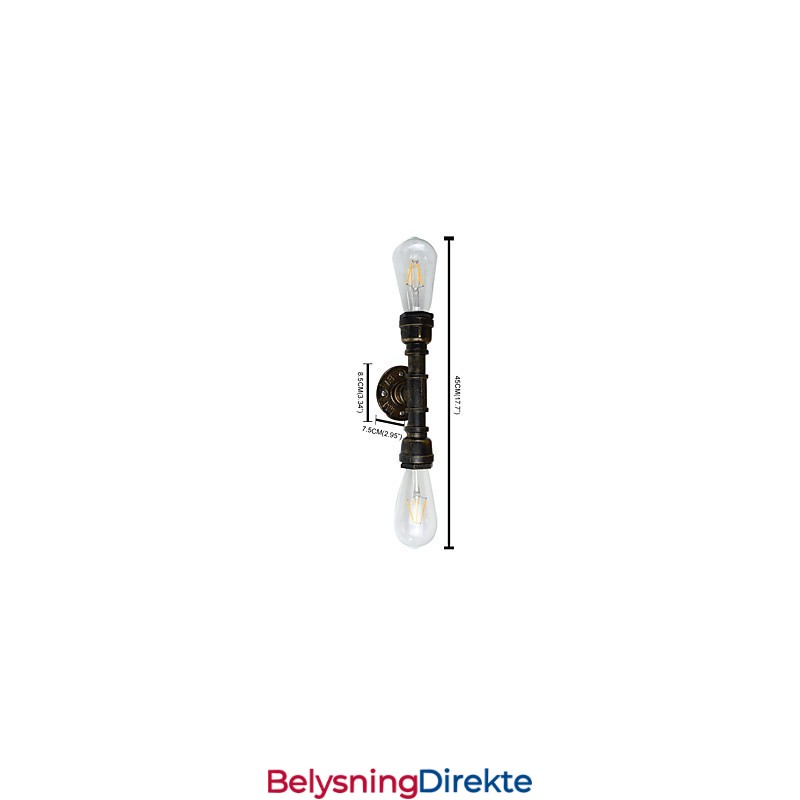 Rustikk Hytte Tradisjonell Klassisk Antikk Messingfunksjon For Omgivelseslys Vegglampe Vegglampe